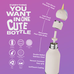 Trinkflasche Einhorn 460ml Thermo