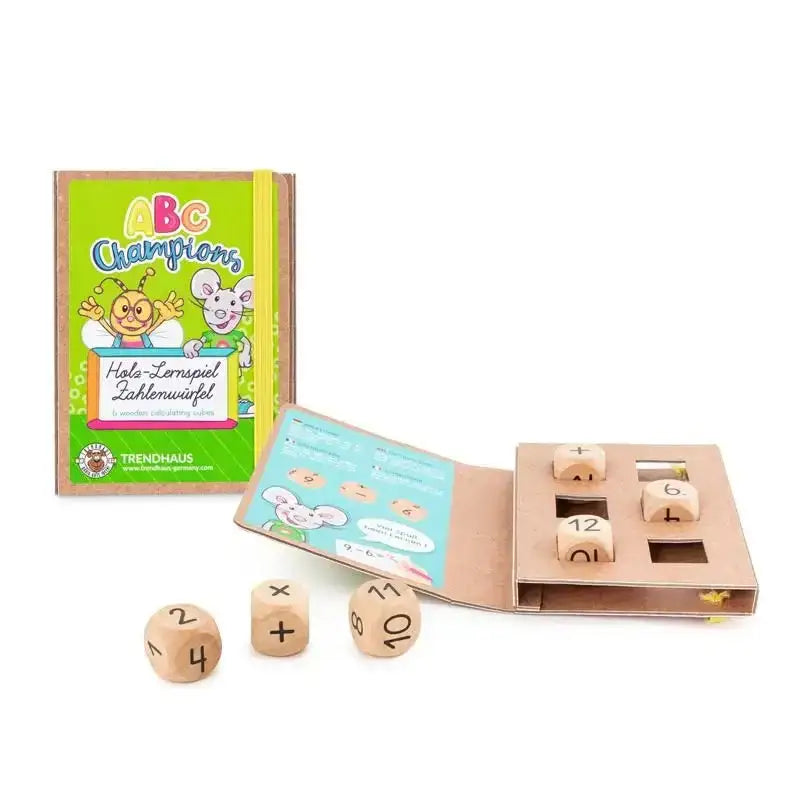 ABC CHAMPIONS - Holzlernspiel Zahlenwürfel - 91267665 Trendhaus