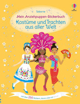 Anziehpuppen-Stickerbuch Kostüme und Trachten aus aller Welt Usborne Verlag