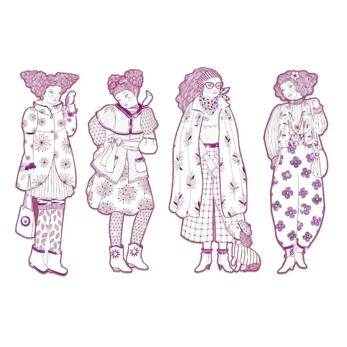 Ausmalbilder - Rosemary (pink) Djeco