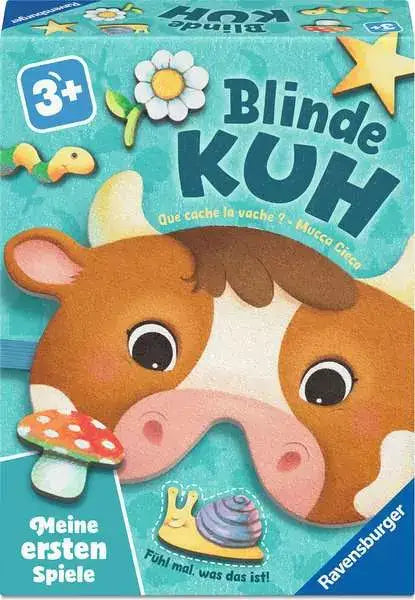 Blinde Kuh Spiel für Kinder ab 3 Jahren – Ravensburger Meine ersten Spiele mit Kuh und Pilz
