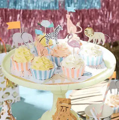 Cupcake Kit Safari Tiere Meri Meri