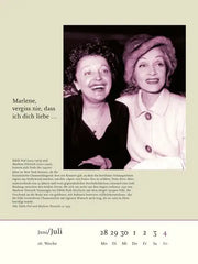 Edith Piaf und Marlene Dietrich – historisches Foto aus den 1950er Jahren, nostalgische Schwarz-Weiß-Aufnahme