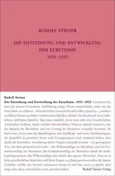 Die Entstehung und Entwicklung der Eurythmie 1922-1924 - 9783727427794 Rudolf Steiner Verlag