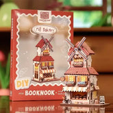 DIY - Mill bakery Mini Book Nook Windmühlen Bäckerei