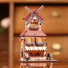 DIY - Mill bakery Mini Book Nook Windmühlen Bäckerei