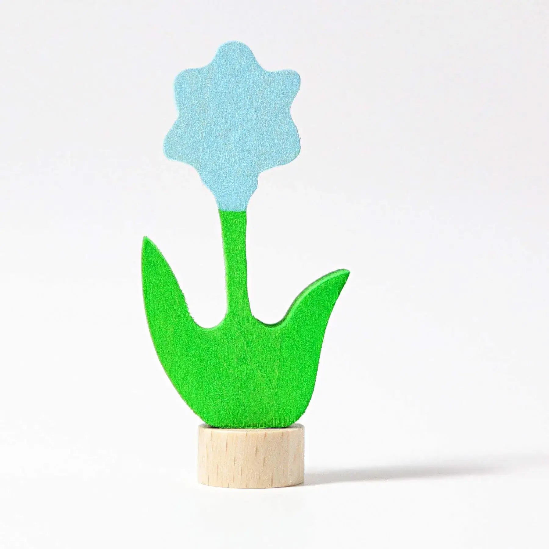 Geburtstagsstecker Blume blau Grimms