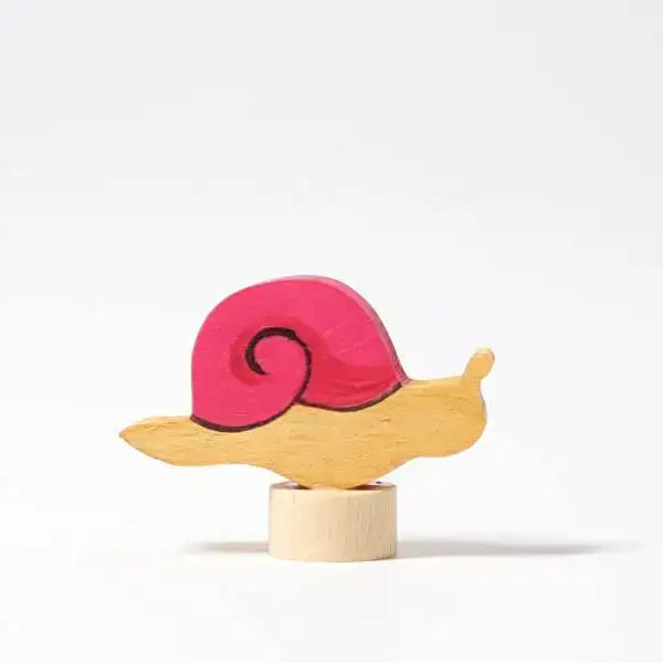 Geburtstagsstecker Schnecke rosa Grimms