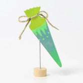 Geburtstagsstecker Schultüte - Neongrün Grimms
