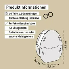 Geschenkbox Osterei Bausatz hellrosa