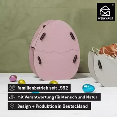 Geschenkbox Osterei Bausatz hellrosa