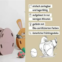 Geschenkbox Osterei Bausatz hellrosa