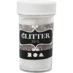 Glitter 20g weiß cchobby