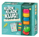 Klick Klack Klug! – Magnetisches Lernspiel für Vorschulkinder, farbenfrohe Stapelsteine & Lernkarten