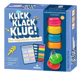 Klick Klack Klug! – Magnetisches Lernspiel für Grundschulkinder ab 7 Jahren, farbenfrohe Stapelsteine & Lernkarten