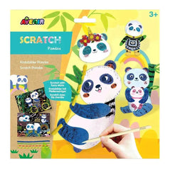 Kratzbilder Pfeifenputzer - Pandas Carletto