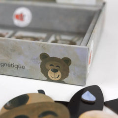 Magnetisches Tierpuzzle mit Bärenmotiv, nachhaltiges Holzspielzeug für Kinder