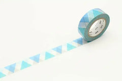 Masking Tape triangle and diamond blue Merlo