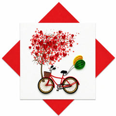132686_papierfiligran-handgefertigte-besondere-grusskarte-liebe-fahrrad-pq046 - kunstundspiel