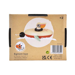 Egmont Toys Holzspielzeug Boot mit Ente, ab 2 Jahren, nachhaltig & kindgerecht