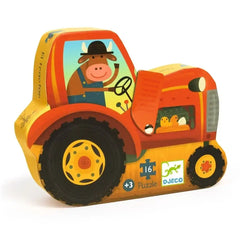 Puzzle 16 Teile - Traktor - DJ07275 Djeco
