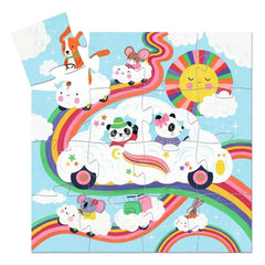 Puzzle 16 Teile - Wolkenauto