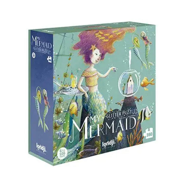 Puzzle 350 Teile - Glitzer Meerjungfrau Londji
