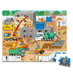 Puzzle 36 Teile - Auf der Baustelle - Janod