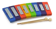 Regenbogenglockenspiel (pentatonisch 8 Töne D3 - G4) Decor