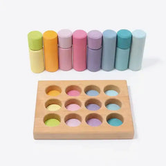 Steckspiel Kleine Walzen Pastell - 10574 Grimms