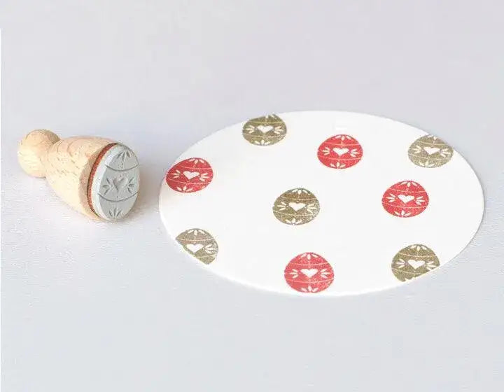 Stempel Osterei Herz Perlenfischer