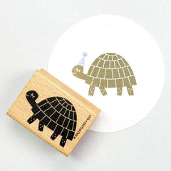 Stempel Schildkröte laufend Perlenfischer