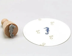 Stempel Seepferdchen klein Perlenfischer