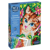 Strassstein-Bild - Katze