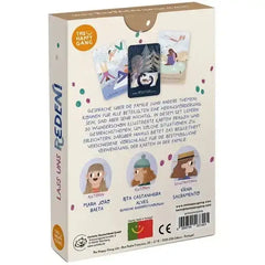 Mutmachkarten-Box von The Happy Gang mit illustrierten Familienkarten, kunstundspiel München