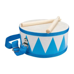 Trommel blau weiß aus Holz Kindertrommel - 3845 Gico