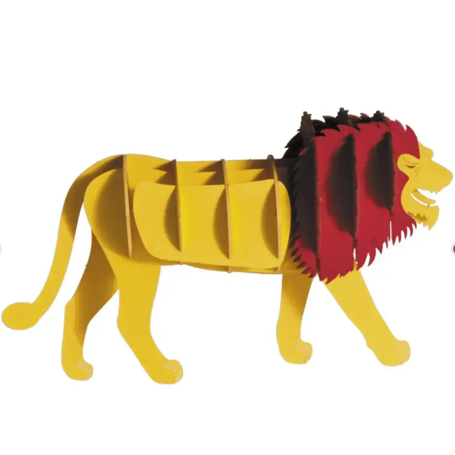 3D Löwe Papiermodell Fridolin