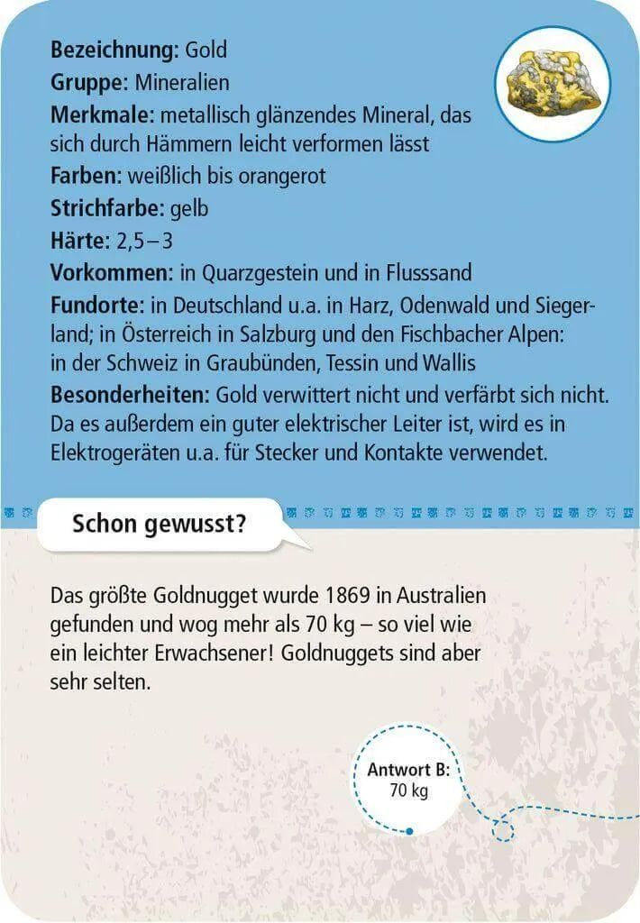 50 Mineralien und Steine Moses