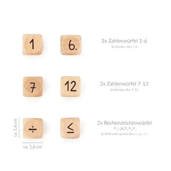 ABC CHAMPIONS - Holzlernspiel Zahlenwürfel - 91267665 Trendhaus