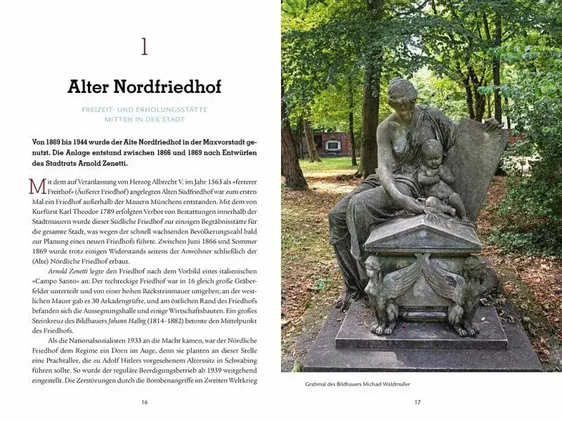 Auf stillen Wegen - Spaziergänge auf Münchens Friedhöfen - - 9783734327643 Bruckmann Verlag