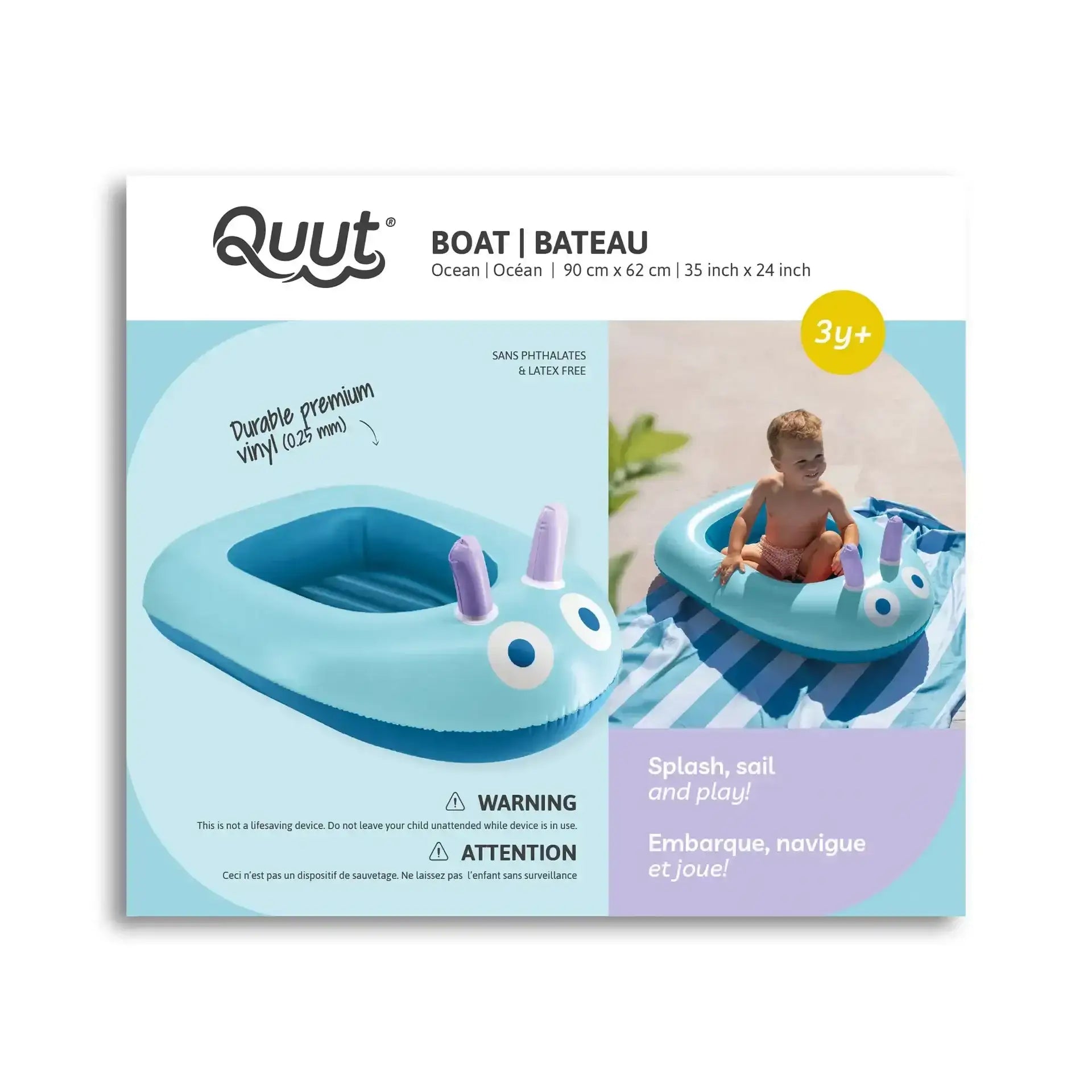 Aufblasbares Boot 90x62cm - Manchild Quut