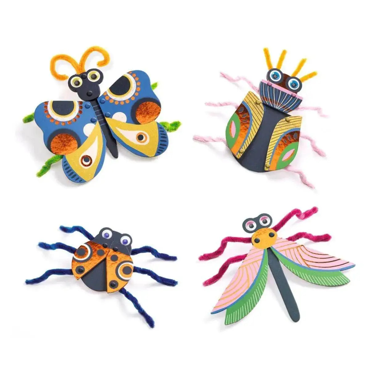 Auffädeln Tierfiguren und Chenille-Draht Djeco