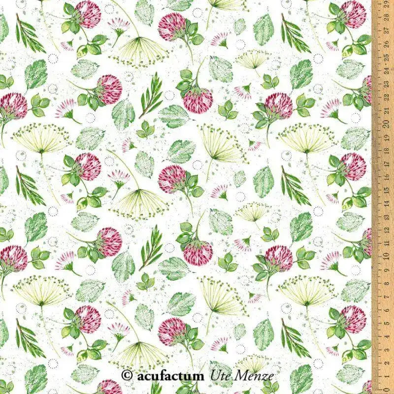 Baumwollstoff Klee und Dill Acufactum
