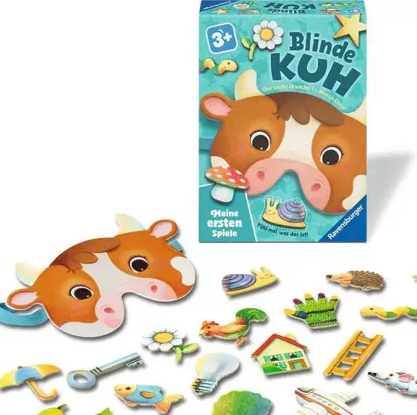 Blinde Kuh Spiel für Kinder ab 3 Jahren – nachhaltiges Lernspiel mit Tier- und Alltagsmotiven