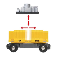 BRIO Güterzug mit drei Waggons Brio