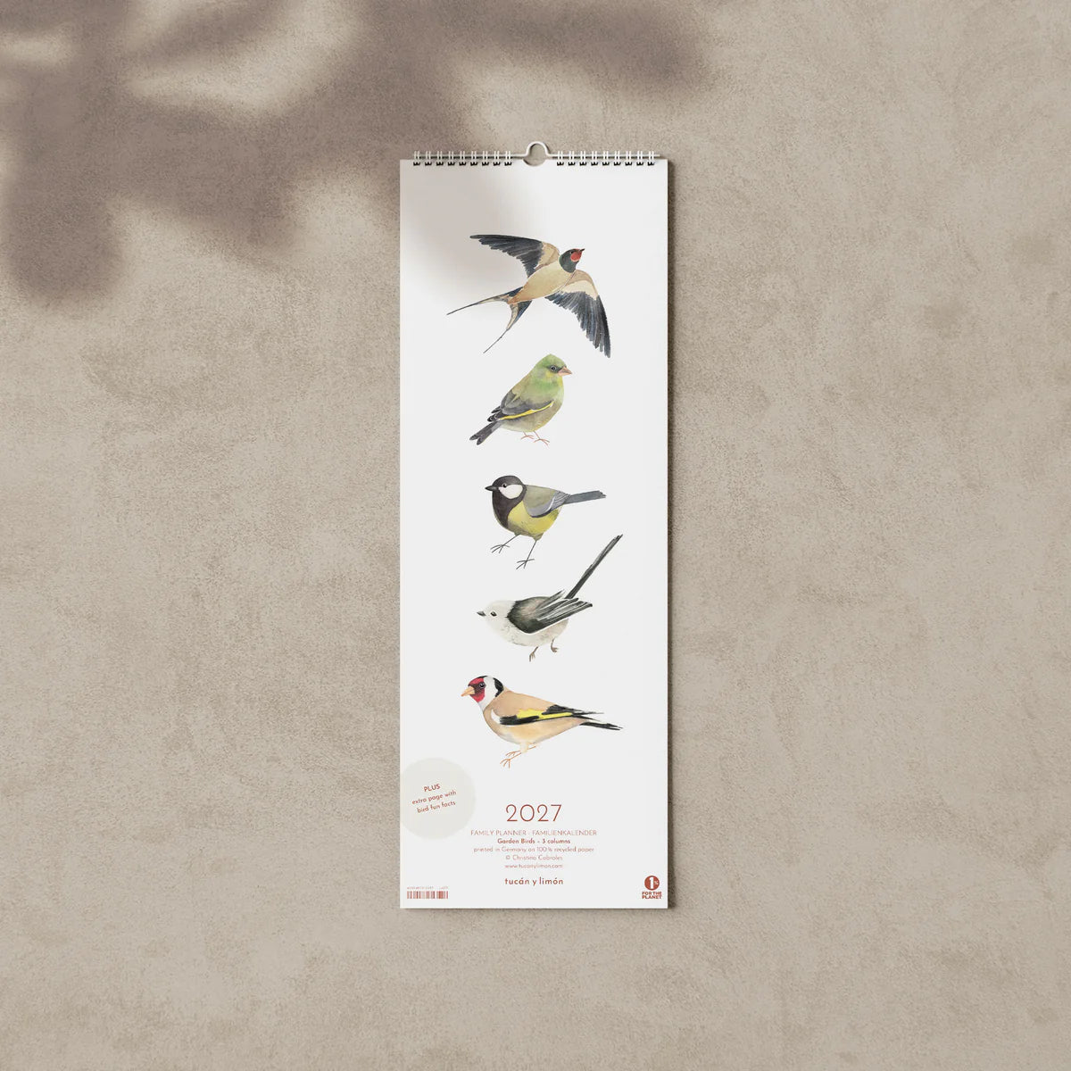 Familienkalender 2027 Gartenvögel