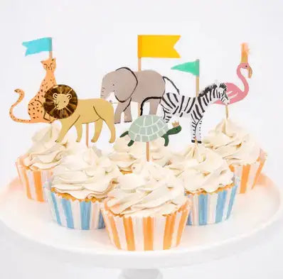 Cupcake Kit Safari Tiere Meri Meri