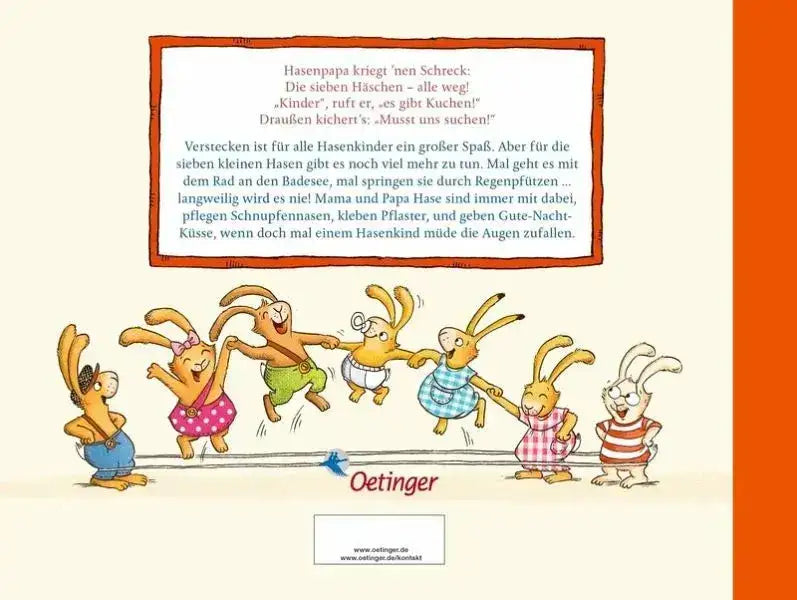Das große Buch von den sieben kleinen Hasen - 9783751206730 Oetinger Verlag