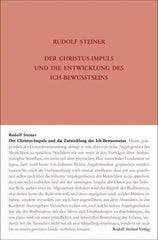 Der Christus-Impuls und die Entwicklung des Ich-Bewusstseins Rudolf Steiner Verlag
