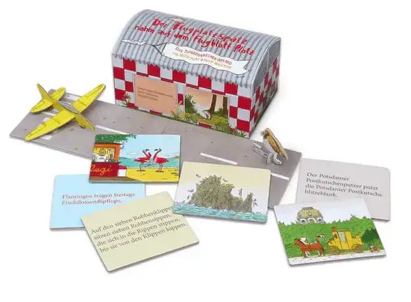 Der Flugplatzspatz nahm auf dem Flugblatt Platz - Memo Metermorphosen